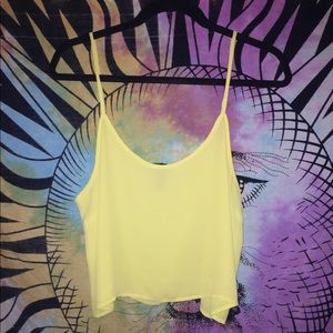 Yellow Cropped Tank